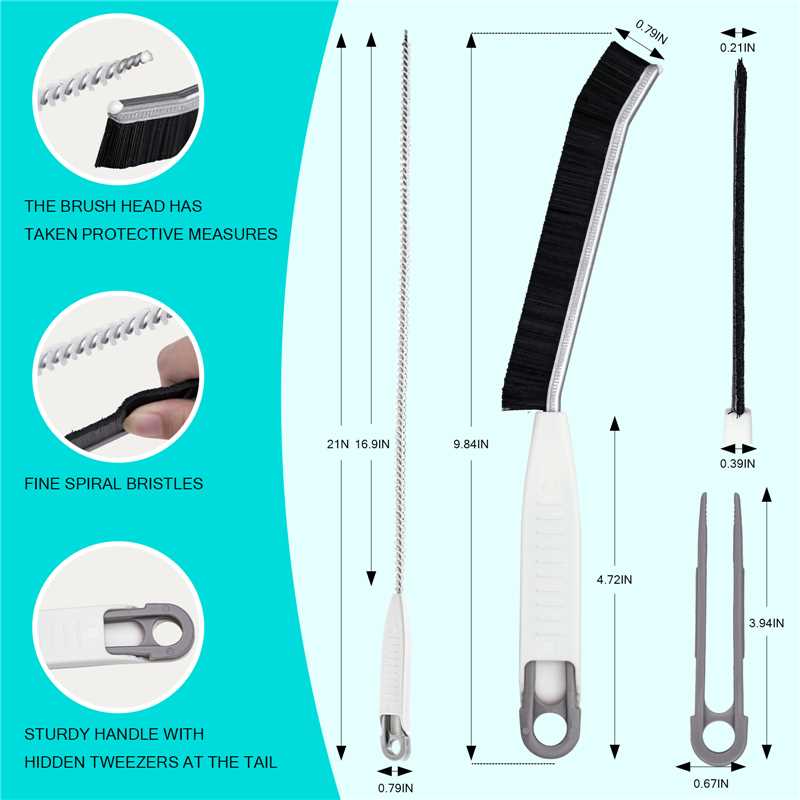 Onlyhe Crevice Cleaning Brush,Grout Cleaner Brush,Bathroom Cleaner Tools for Household Use,New Multifunctional Cleaning Brush Tool,Kitchen,Bathroom,3Pcs